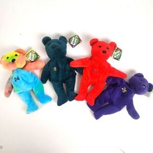Vintage Salvino's Bamm Beano's Collectible MLB Plush Beanies Lot of 4